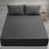 Lux Decor 4 Piece Stripes Bed Sheets Deep Pocket Microfiber Bedding with Pillowcases - 2 of 4