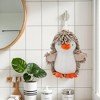 REGALWOVEN 2 Packs Cute Cartoon Animal Chenille Soft Absorbent Decorative Hand Towel 8" x 8" - 2 of 4