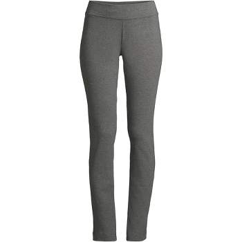Lands' End Women's High Rise Serious Sweats Fleece Lined Pocket Leggings -  Small - Charcoal Heather : Target