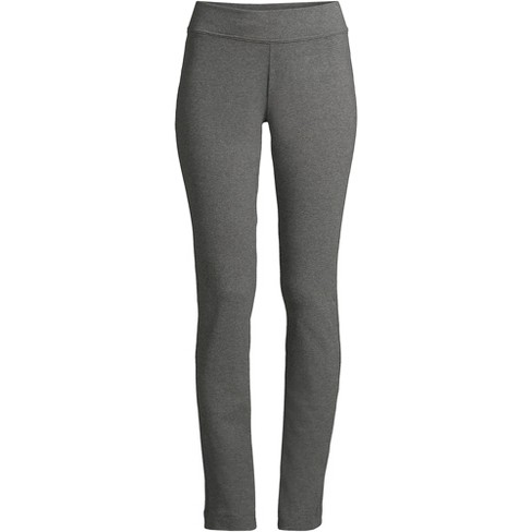 Lands' End Women's Tall Starfish Mid Rise Slim Leg Elastic Waist Pull On  Pants - Small Tall - Charcoal Heather : Target