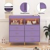Dresser for Bedroom, with 6 Large Drawers & 2 Open Storage Compartments, Baby Dressers with Changing Table Top for Nursery - 3 of 4