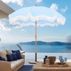 Captiva Designs 7ft Portable Patio Umbrella with Fringe - Stylish Outdoor Shade with UPF 50+ Protection - 2 of 4