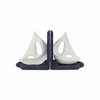 HomeRoots Set Of Two 5" Blue Cast Iron Boat Bookends - 4 of 4