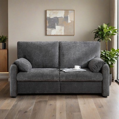 800LBS Down filled sofas, 60 inch minimalist sofa, with multiple colors in the living room - Leovsnove