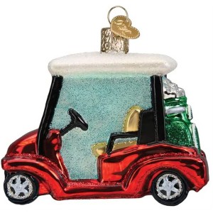 Old World Christmas Blown Glass Ornament for Christmas Tree, Golf Cart - 1 of 4