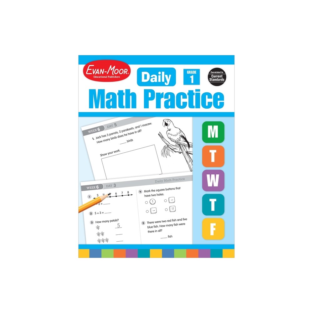 Daily Math Practice, Grade 1 Te - by Evan-Moor Educational Publishers (Paperback)