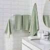 2pk Turkish Cotton Hand Towel Green - Wellbe - 3 of 4