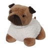 Evideco French Home Goods Decorative Pug Door Stopper, 2.3 lb Weighted, Brown/Ecru - 2 of 4