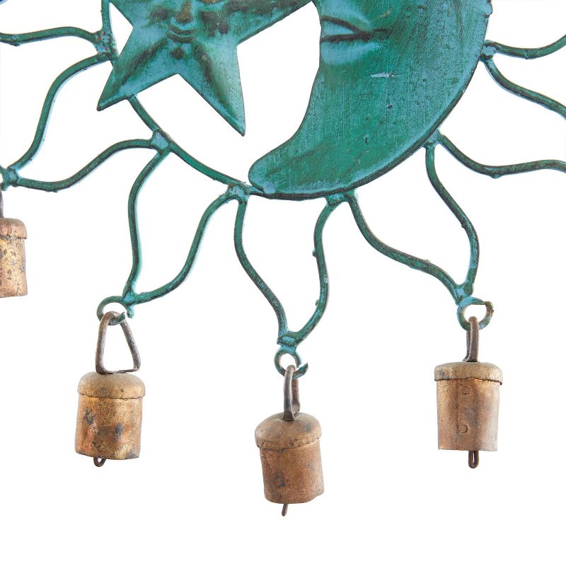 Eclectic Metal Moon and Sun Windchime Turquoise - Olivia &#38; May, 5 of 7