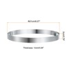 Unique Bargains Stainless Steel Seamless Nonstick Mirror Coating Round Cake Ring 2 Pcs - 2 of 4