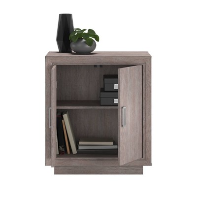 Ashen Oak 2-Door Adjustable Shelf Office Cabinet