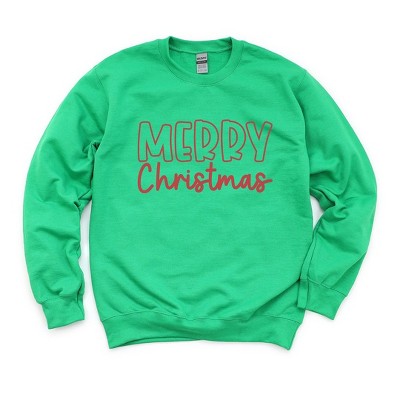 Simply Sage Market Women's Graphic Sweatshirt Merry Christmas Bold