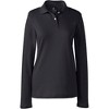 Lands' End School Uniform Women's Long Sleeve Feminine Fit Interlock Polo Shirt - 2 of 2