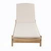 Set of 2 Outdoor Wooden Chaise Lounge Chairs with Water-Resistant Cushions, Reclining Patio Chairs for Pool, Deck, or Backyard-The Pop Home - 4 of 4