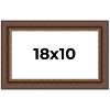 PosterPalooza | Traditional Brown Picture Frame - UV Acrylic, Backing Board, Hanging Hardware Included - 2 of 4