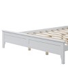 DOMETOUR Modern White Solid Wood Queen Platform Bed (old sku:WF283525AAK) - 4 of 4