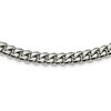 Black Bow Jewelry Men's 10mm Stainless Steel Polished Curb Chain Necklace, 24 Inch - 2 of 4