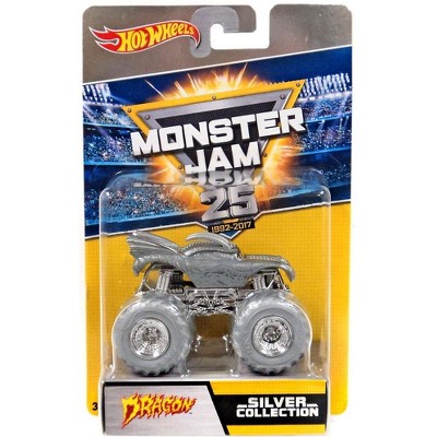 hot wheels monster jam silver collection