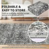 TROPOW 8x10 Washable Rug Vintage Non Slip Oriental Carpet Low Pile Foldable Throw Rugs - 4 of 4