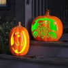 18" Lit Pumpkin with Timer Full Blow Mold Halloween Decorative Prop - Hyde and EEK! Boutique™ - 2 of 3