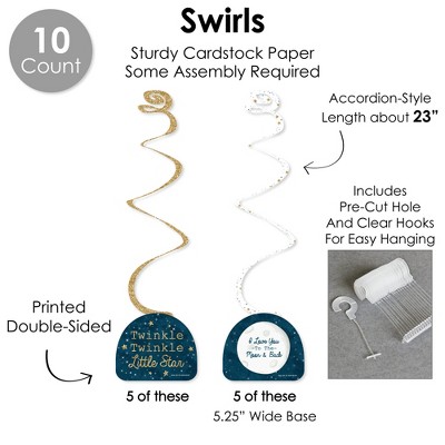 Twinkle Twinkle Little Star Blue and Gold Party Decoration Kit