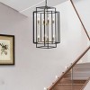 18"Chrome Geometric Pendant 8-Lights,Industrial Style Chandelier With Metal Frame,Adjustable Ceiling Light,Metal Ceiling Lighting-Maison Boucle - 2 of 4