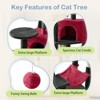 Sapphtopaz Large Multi-Level Cat Tree, Tall with Sisal-Covered Scratching Posts, Ladder, Dangling Ball, and Platform for Cats to Play and Rest - 2 of 4