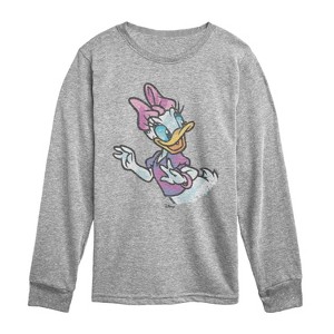 Boys' - Disney - Daisy Color Sketch Long Sleeve Graphic T-Shirt - 1 of 3