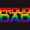 Adult Design By Humans LGBTQ+ Proud Dad Father's Day By KangThien T-Shirt - 2 of 2