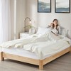 ETL certified 100% polyester Electric Blanket Solid Fleece to Faux-Shearling Heated Blanket - 2 of 4