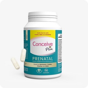 Conceive Plus Prenatal Multivitamin + Choline, DHA, Non GMO - 60ct - 1 of 4