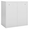 vidaXL Locker Cabinet Gray and blue Steel Medium Locker Cabinet - 4 of 4