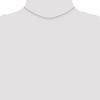Black Bow Jewelry 0.7mm, 14k White Gold, Ropa Chain Necklace - 2 of 4