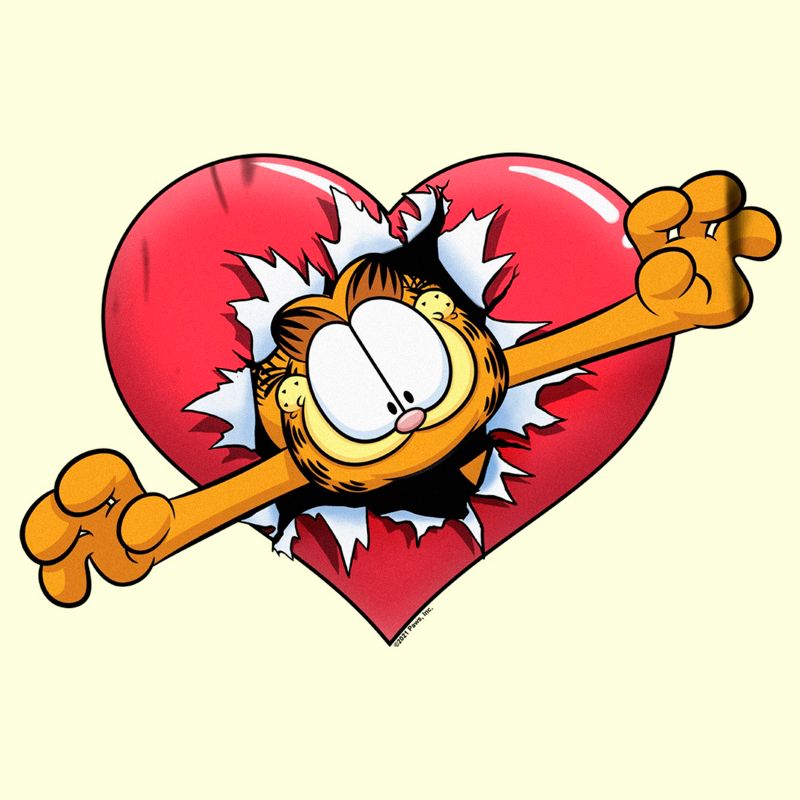 Men's Garfield Surprise Love T-Shirt, 2 of 5