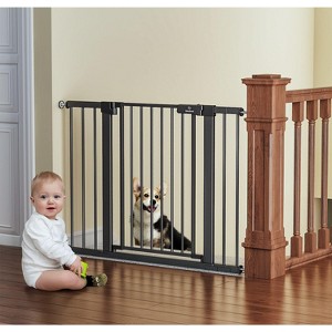 BabyBond 27-43 Inches Baby Gate for Stair and Doorway,with Extenders and Pressure/Hardware Mounting Kit, 30" Tall - 1 of 4