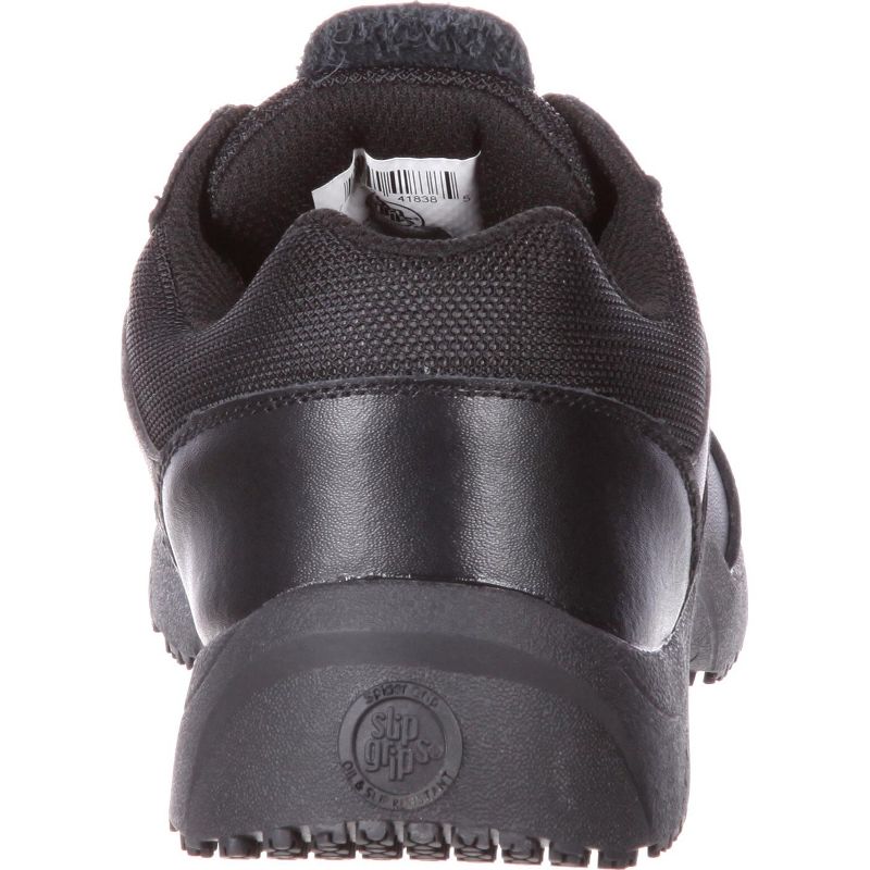Women's SlipGrips Stride Slip-Resistant Athletic Shoe, SG7520, Black, Size 9.5(Wide), 4 of 8