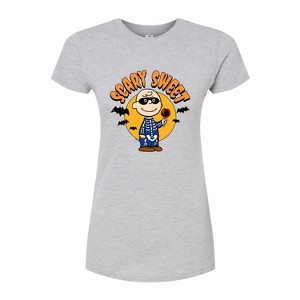 Women's - Peanuts - Scary Sweet Fitted Graphic T-Shirt - 1 of 4