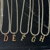 Adornia 14k Gold Plated Tennis Necklace with Initial Charm - 2 of 3