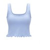 DOMETOUR Solid Crop Sleeveless Ribbed Knit Top - 4 of 4