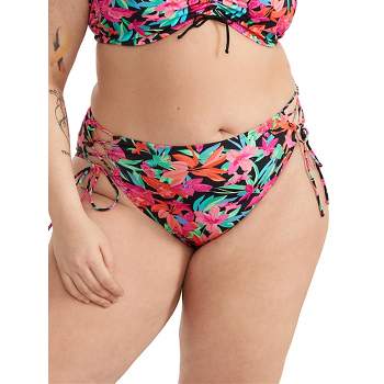 Elomi Aloha Fold Bikini Swim Brief Floral Print