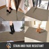 Sturdy Front Door Doormat 36x24 Beige Absorbent Muddy Dirt Resist Non - Slip Rubber Backing Low Profile Entryway Stain - 4 of 4