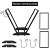 COZONY Firewood Storage Rack with Detachable Side Hook for Indoor and Outdoor Use - 2 of 4