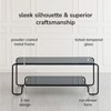 MH London Tucker Rectangle industrial Iron & Glass Coffee Table For Living Room - 3 of 4