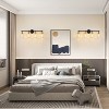 POWLIG Modern Vanity Light - Dimmable Bathroom Fixture with Clear Cone Glass Shades for Bedroom, Makeup Mirror Lighting - 4 of 4