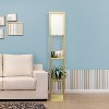 Simple Designs Three Shelf Etagere Floor Lamp Tan - 4 of 4