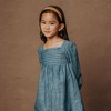 Hope & Henry Girls' Organic Long Sleeve Ruched Bodice Chambray Dress, Toddler - 4 of 4