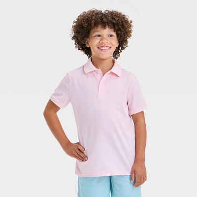 Boys' Short Sleeve Pique Striped Polo Shirt - Cat & Jack™