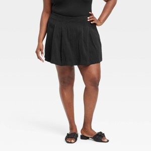 Women's High-Rise Pleated Skort - A New Day™ - 1 of 4