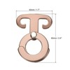 Unique Bargains Aluminum T-Ring Hooks Tent Rope Buckles Self-Locking Camping Cord Hook Hanger - 2 of 4