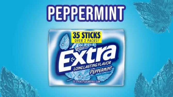 EXTRA Peppermint Sugar free Gum - 35 Stick Pack, 2 of 10, play video